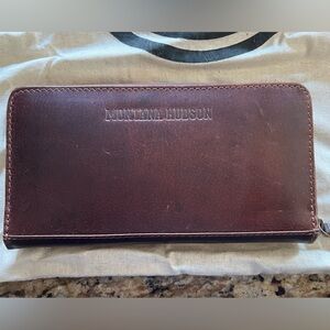 Montana Hudson Vintage Eva Genuine Brown Leather Wallet
